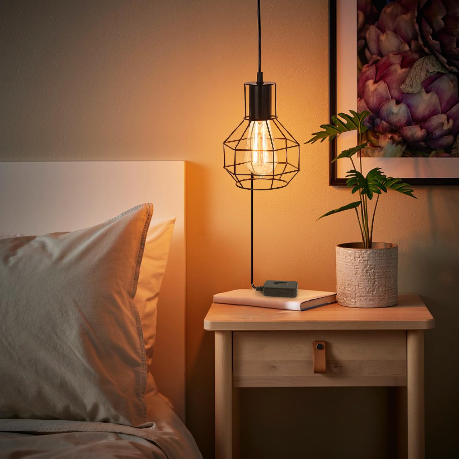 Amazon.co.jp: Aiwodeテーブルランプ調光スイッチ、調光可能LED/CFL